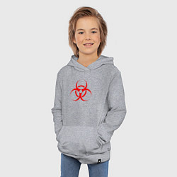 Толстовка детская хлопковая BIOHAZARD, цвет: меланж — фото 2