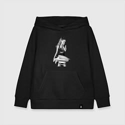 Толстовка детская хлопковая ARIANA GRANDE, цвет: черный