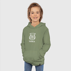 Толстовка детская хлопковая Valhalla, цвет: авокадо — фото 2