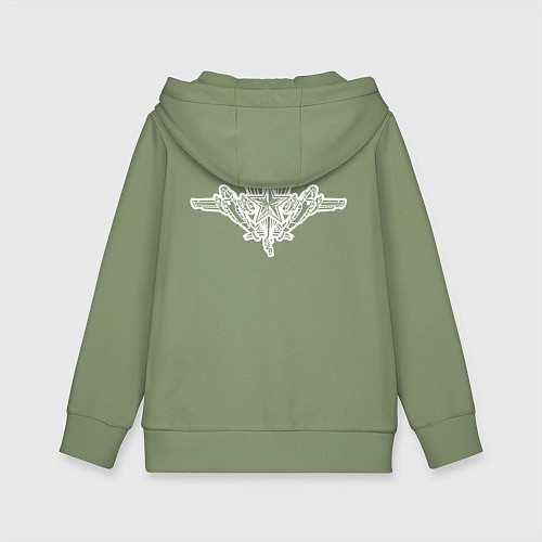 Детская толстовка-худи ВДВ двусторонняя / Авокадо – фото 2