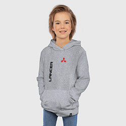 Толстовка детская хлопковая MITSUBISHI LANCER, цвет: меланж — фото 2