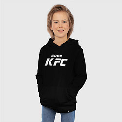Толстовка детская хлопковая Боец KFC, цвет: черный — фото 2