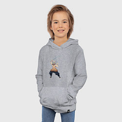 Толстовка детская хлопковая KIMETSU NO YAIBA, цвет: меланж — фото 2