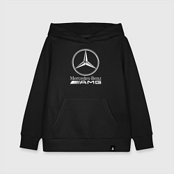 Толстовка детская хлопковая MERCEDES-BENZ AMG, цвет: черный