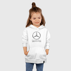 Толстовка детская хлопковая MERCEDES-BENZ AMG, цвет: белый — фото 2