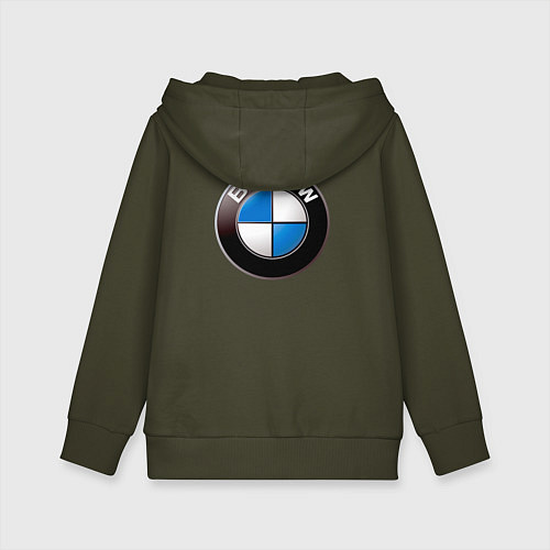 Детская толстовка-худи BMW оскал / Хаки – фото 2