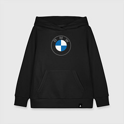 Толстовка детская хлопковая BMW LOGO 2020, цвет: черный