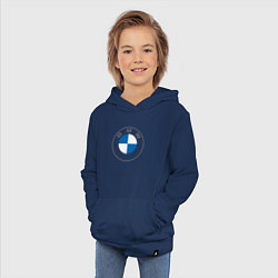 Толстовка детская хлопковая BMW LOGO 2020, цвет: тёмно-синий — фото 2