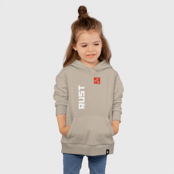Толстовка детская хлопковая RUST, цвет: миндальный — фото 2