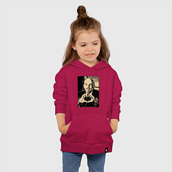 Толстовка детская хлопковая Ленин Oko, цвет: маджента — фото 2