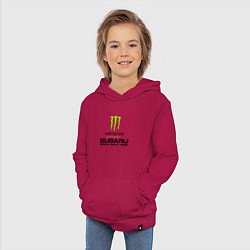Толстовка детская хлопковая MONSTER ENERGY Z, цвет: маджента — фото 2