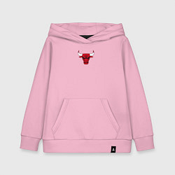 Толстовка детская хлопковая CHICAGO BULLS, цвет: светло-розовый