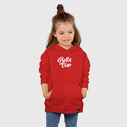 Толстовка детская хлопковая Bella Ciao, цвет: красный — фото 2