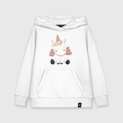 Детская толстовка-худи Милый единорог