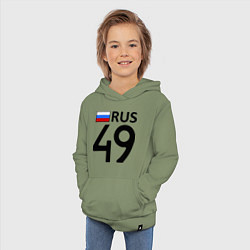 Толстовка детская хлопковая RUS 49, цвет: авокадо — фото 2