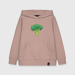 Детская толстовка-худи Симпатичный брокколи