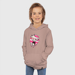 Толстовка детская хлопковая ОТЕЛЬ ХАЗБИН, цвет: пыльно-розовый — фото 2