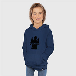Толстовка детская хлопковая Watch dogs 2 Z, цвет: тёмно-синий — фото 2