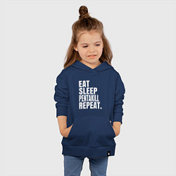 Толстовка детская хлопковая EAT SLEEP PENTAKILL REPEAT, цвет: тёмно-синий — фото 2