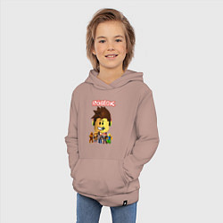 Толстовка детская хлопковая ROBLOX, цвет: пыльно-розовый — фото 2