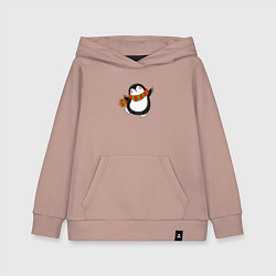 Детская толстовка-худи ПИНГВИНЁНОК парная