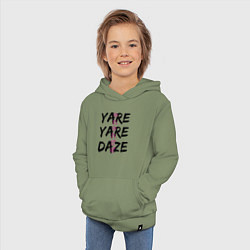 Толстовка детская хлопковая YARE YARE DAZE, цвет: авокадо — фото 2