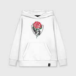 Толстовка детская хлопковая Skull&Rose, цвет: белый
