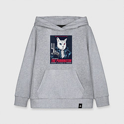 Детская толстовка-худи Кот Терминатор пародия