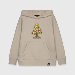 Детская толстовка-худи Avocado Christmas Tree