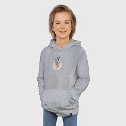 Толстовка детская хлопковая Flowers, цвет: меланж — фото 2