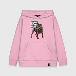 Детская толстовка-худи ЧОП - ротвейлер из GTA 5