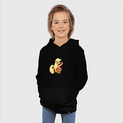 Толстовка детская хлопковая Applejack, цвет: черный — фото 2