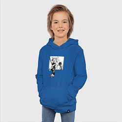 Толстовка детская хлопковая Хината против Кагеямы HAikyuu, цвет: синий — фото 2