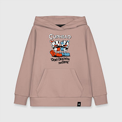 Детская толстовка-худи Cuphead, Dont deal with devil