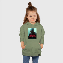 Толстовка детская хлопковая Слезы в дожде Blade Runner, цвет: авокадо — фото 2
