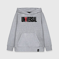Толстовка детская хлопковая ANIMAL UNIVERSAL ЭНИМАЛ, цвет: меланж