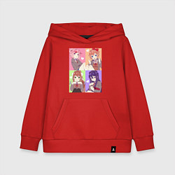 Детская толстовка-худи Girls Doki Doki коллаж