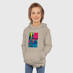 Толстовка детская хлопковая Gurren Lagann posters, цвет: миндальный — фото 2