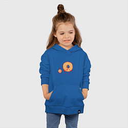 Толстовка детская хлопковая Пончики, цвет: синий — фото 2