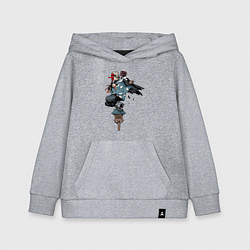Детская толстовка-худи Клинок рассекающий демонов - ниндзя спасает Незуко