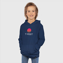 Толстовка детская хлопковая T-Fest, цвет: тёмно-синий — фото 2