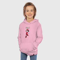 Толстовка детская хлопковая Минни Маус, цвет: светло-розовый — фото 2