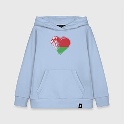 Детская толстовка-худи Сердце Беларуси