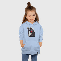 Толстовка детская хлопковая Bloodborne, цвет: мягкое небо — фото 2