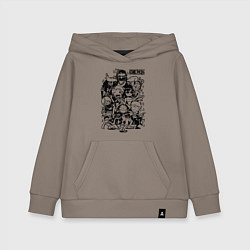 Детская толстовка-худи Персонажи Ван-Пис Большой куш