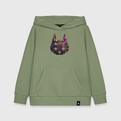 Толстовка детская хлопковая Stray: City Cat, цвет: авокадо