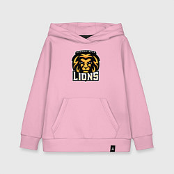 Толстовка детская хлопковая Lions, цвет: светло-розовый