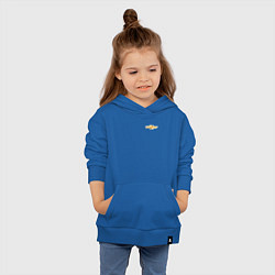 Толстовка детская хлопковая Шевроле, цвет: синий — фото 2