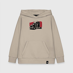 Детская толстовка-худи Truck red