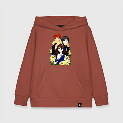 Детская толстовка-худи Корзина фруктов юки